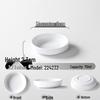 A5 Melamine Imitation Porcelain Small Steamed Vegetable Bowl, Round Plastic Tableware.
