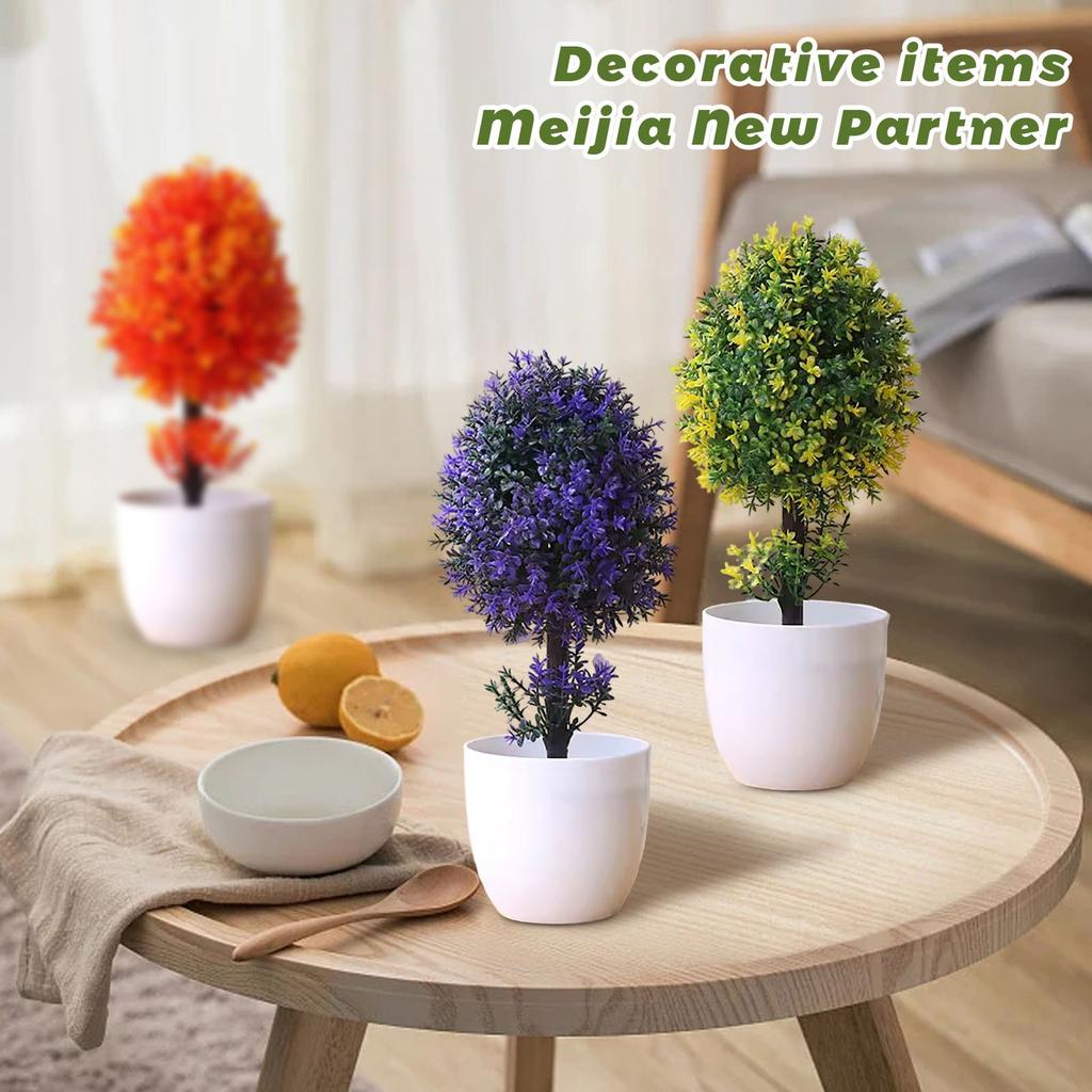 Simulazione Pianta Verde Vaso Ornamenti Combinazione Piante Ornamenti da Tavolo per Interni Simulazione Pianta Fiore Artificiale Bonsai