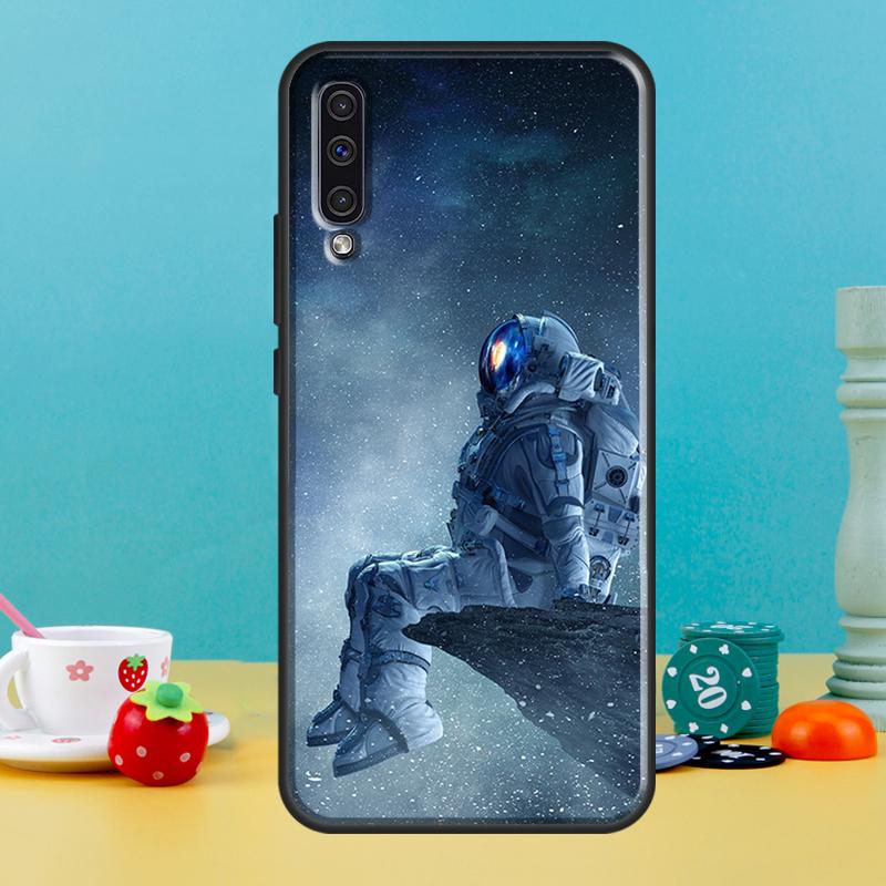 Cartoon Space Astronaut Case For Samsung Galaxy A16 A56 A15 A22 A52 A32 A54 A14 A26 A36 A55 A35 A05 A06 A53 A33 A13