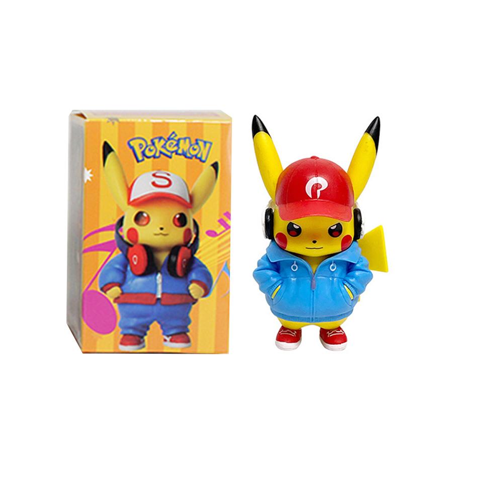New Pocket Monsters Cartoon Movie Anime Character Pikachu Gengar Mewtwo Gurado Action Model Toy Blind Box Random Trendy Mystery Surprise Collectible