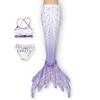 Maillot de bain sirène pour enfant Maillot tube sirène Queue de poisson Robe princesse pour filles