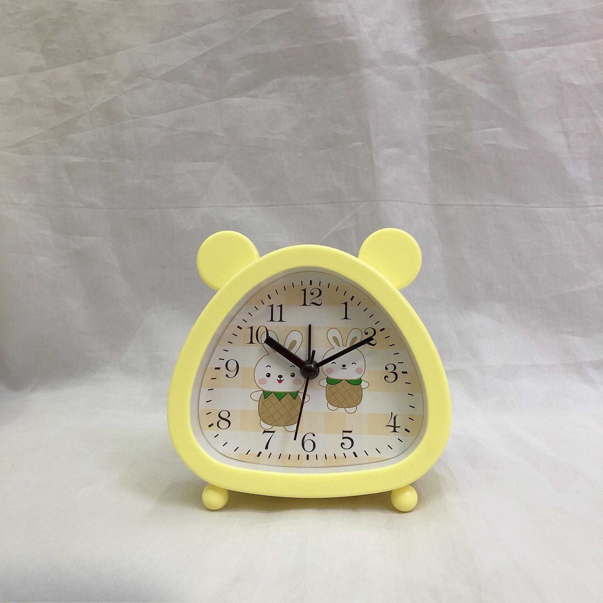 

Милые мультяшные кварцевые часы медведь будильник простые детские подарки прикроватные часы