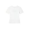 Adidas Originals Fashion Simple Round Neck Slim Fit Short Sleeve T-Shirt Women Tops White KA2687