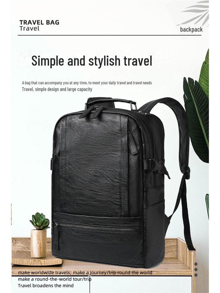 2022 Men's Winter Casual Backpack: Fashionable, Simple, Large-Capacity Outdoor Travel & Laptop Bag