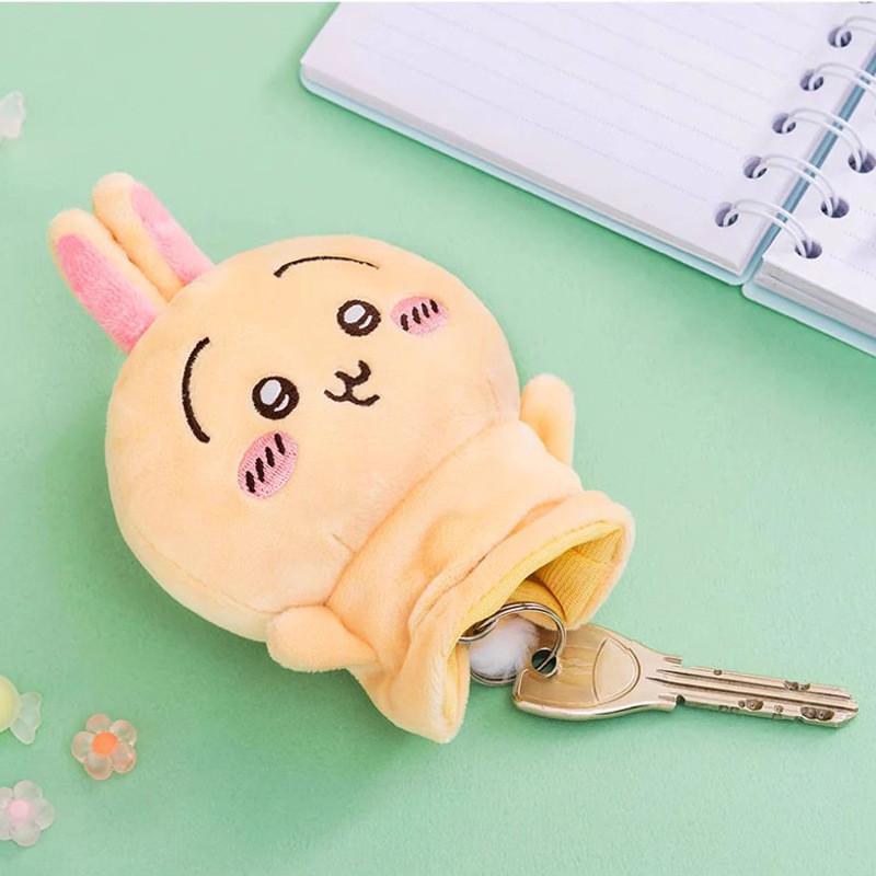 Teddy Chiikawa Usaqi Bear Telescopic Keychain Cute Plush Bag Pendant Girl Gift