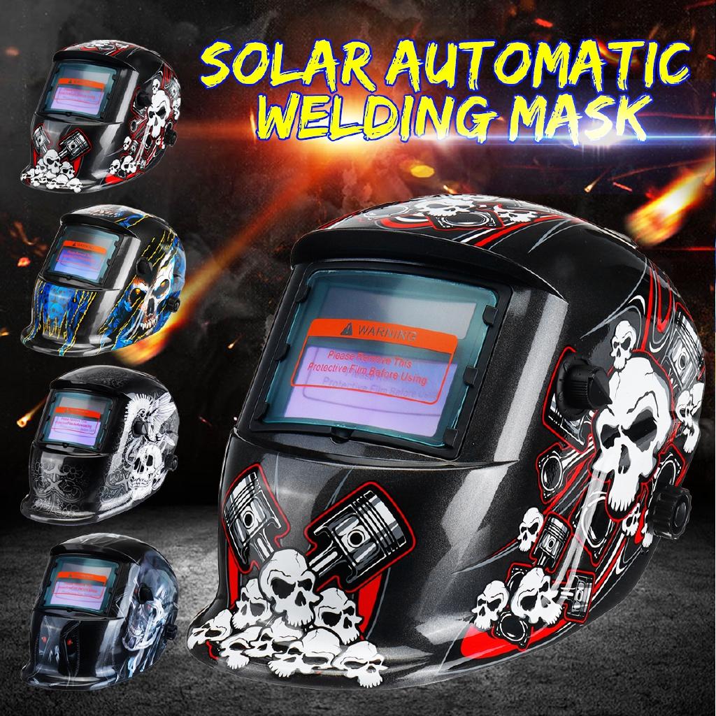 Adjustable Automatic Solar Welding Mask Helmet For Grinding Lens Tig Welder Mask Headband Photoelectric Face Protection 92×42mm