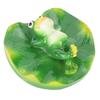 Simulation Artificial Floating Water Lotus Leaf Frog Amimal Pond Fish Tank Decoration