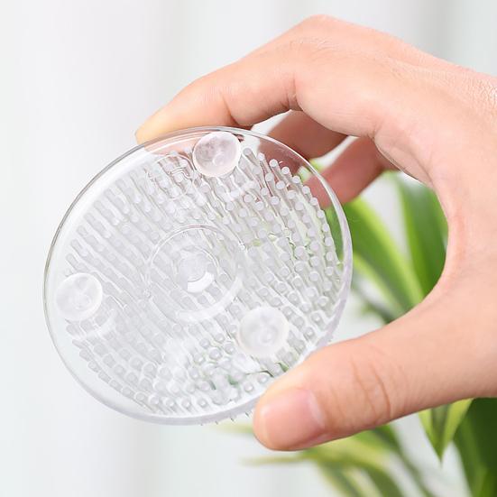 Flower Frog Holder with 3 Suction Cups Clear Plastic Round Vase Flower Arranger Fixed Pin Floral Arrangement Tool