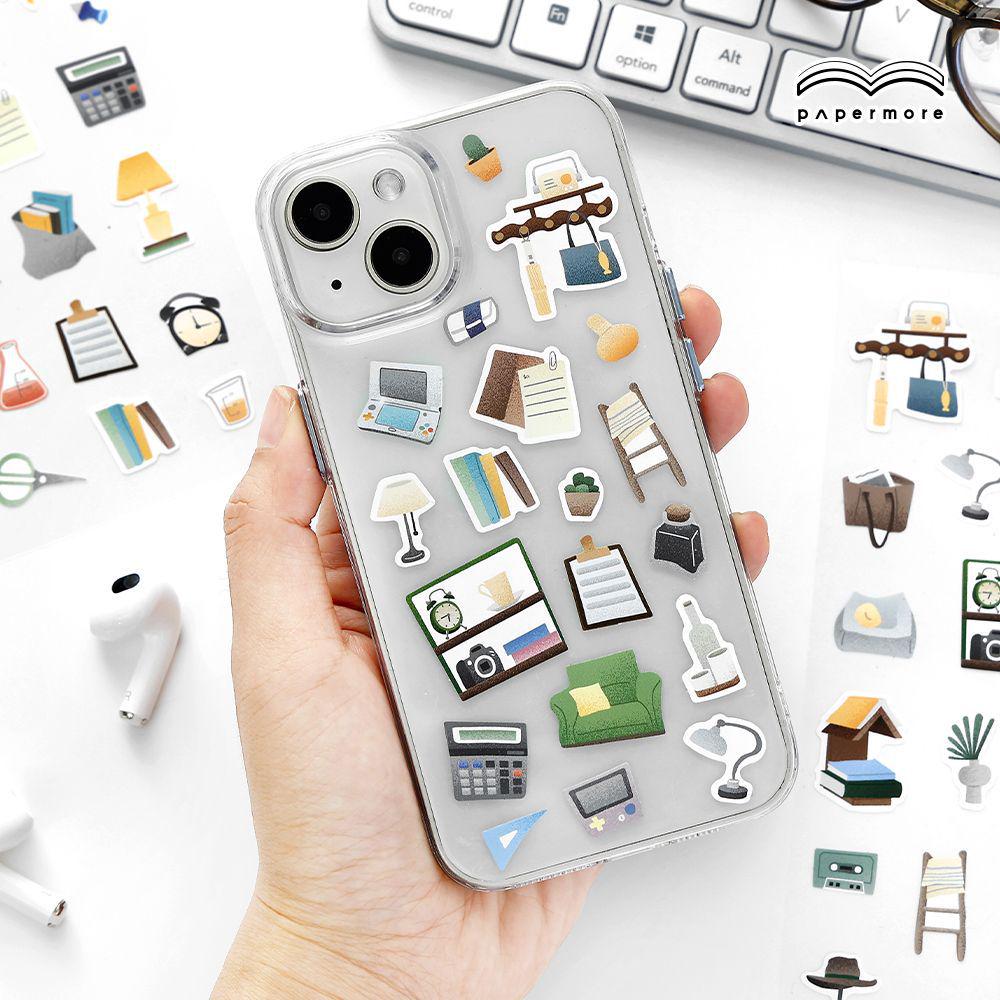 Xiaochenguang Series Synthetic Paper Stickers for Journal Decoration - 4 Styles