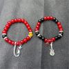 1/2Pcs Magnetic Couple Bracelet Set Adjustable Matching Bangles Fashionable Beads Handchain Jewelry for Fashion Lovers