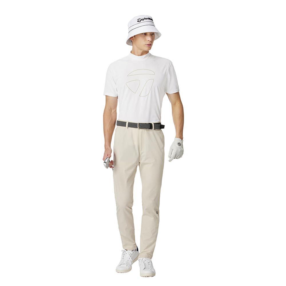 TaylorMade TM Basic S/S Mock, White, Size Small, Men's, 2025SS UN636