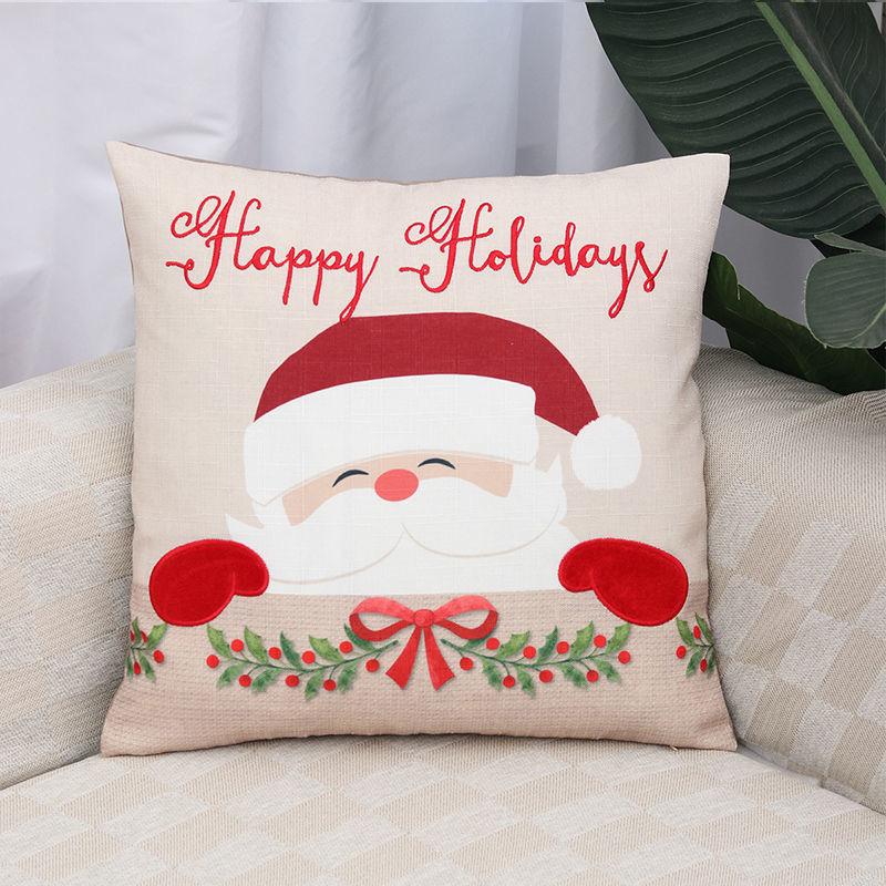 Christmas Day Pillowcase, Living Room Sofa Cushion Cover, Bedroom Bed, Car Pillow Cover, Home Decoration