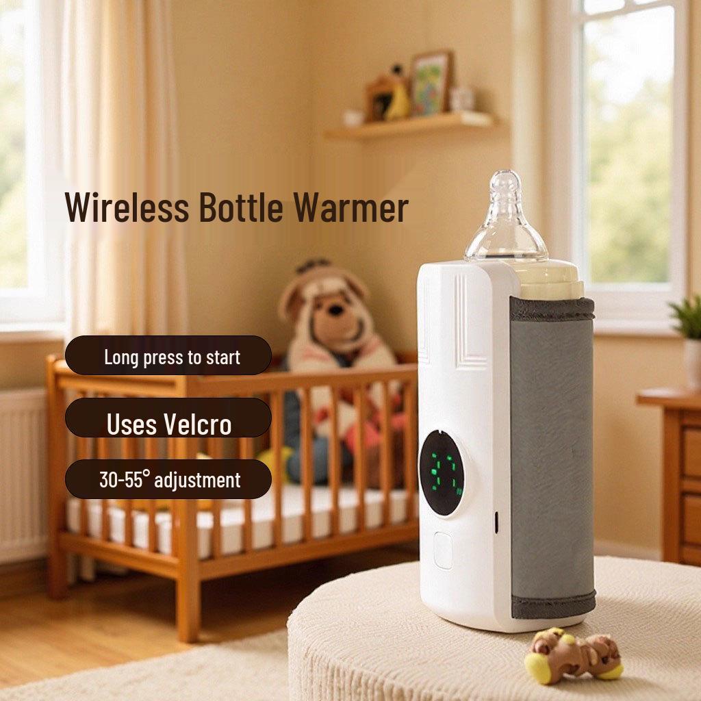 

Portable Wireless Bottle Warmer: Insulated, Car-Charging, Constant Temperature Milk Warmer Sleeve Bottle Warmer белый