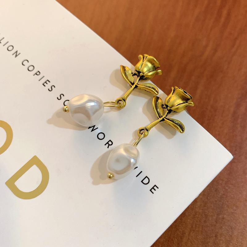 

Крупные ретро серьги из серебра 925 пробы с нишевыми ушными пряжками для женщин