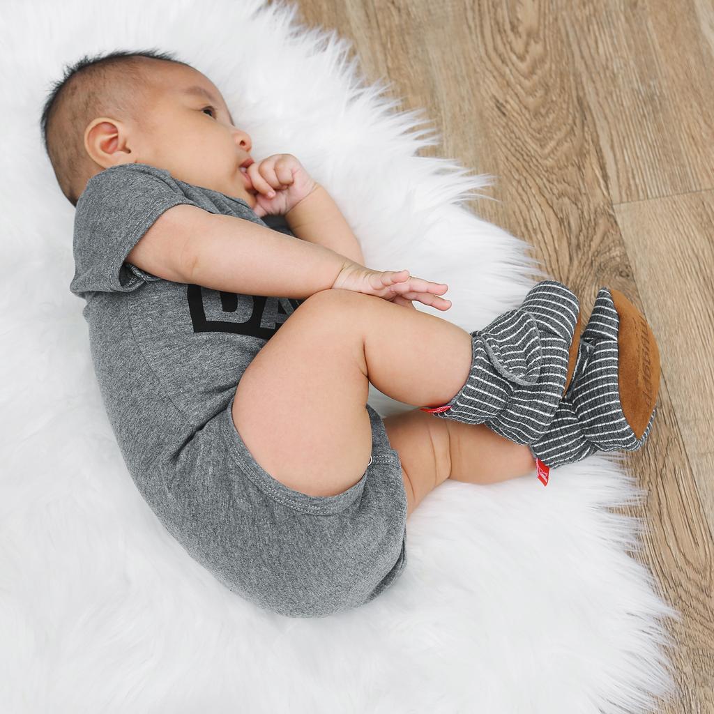MYGGPP Autumn and Winter Striped Cotton Shoes Cotton Boots Baby Shoes Warm Shoes Baby Shoes Toddler Shoes
