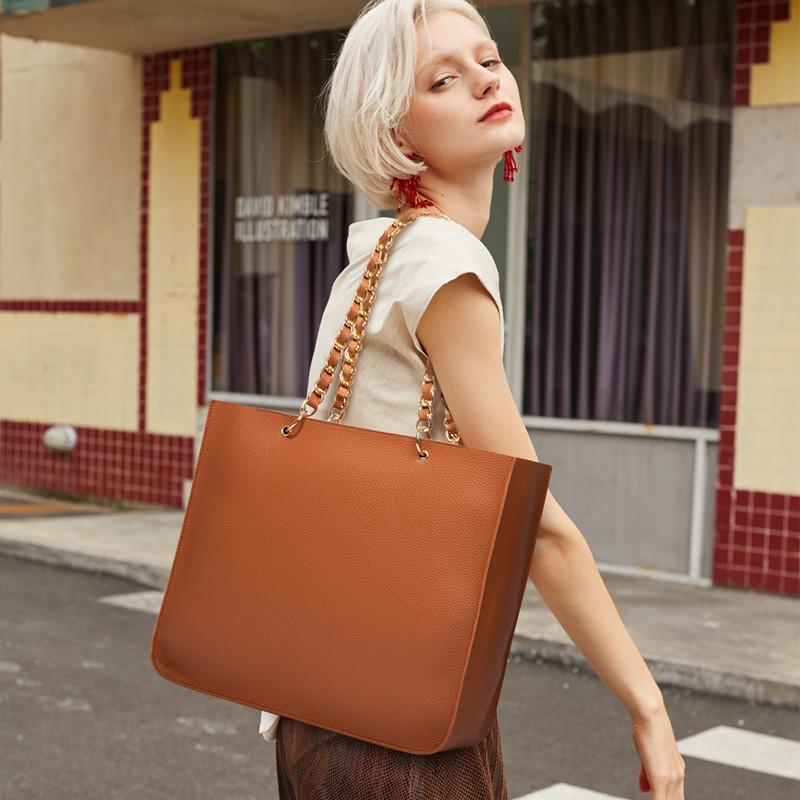 Nová dámská kabelka Fashion Tote Bag 2020 Dámská kabelka se vzorem Litchi