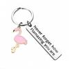 Inspirational Gift Flamingo ‘Never Forget How Flamazing’ Stainless Steel Keyring
