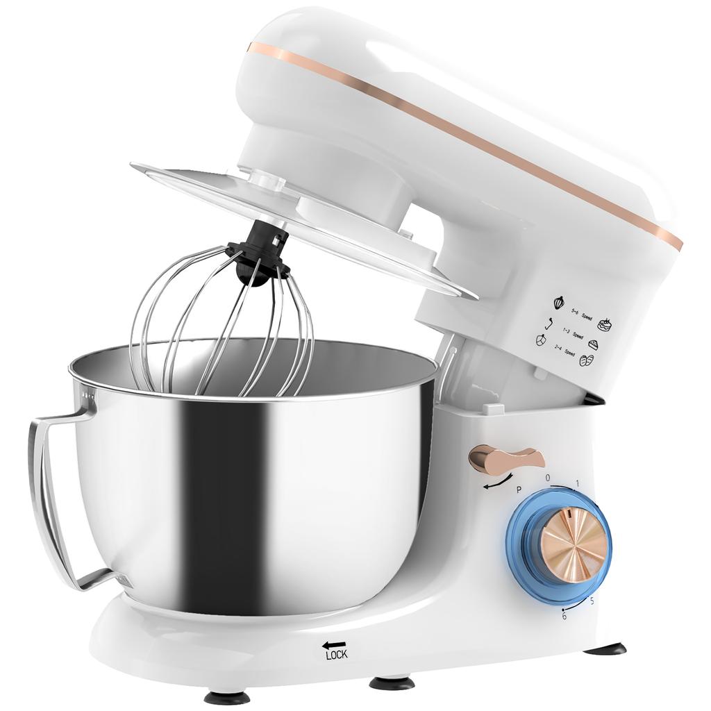 1300W Kitchen Stand Mixer, with Accessories - White