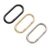 Zinc Alloy Electroplated D-Shaped Keychain Handle Ornament