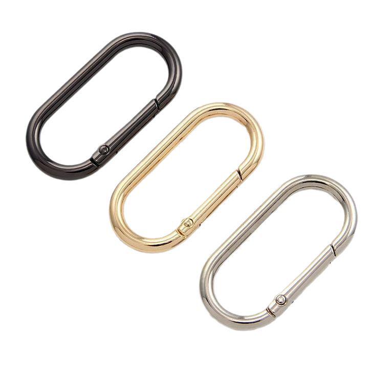 Zinc Alloy Electroplated D-Shaped Keychain Handle Ornament