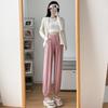 Sweatpants gray ice silk women's summer thin loose leggings sweatpants mosquito-proof small cool quick-drying sunscreen pants