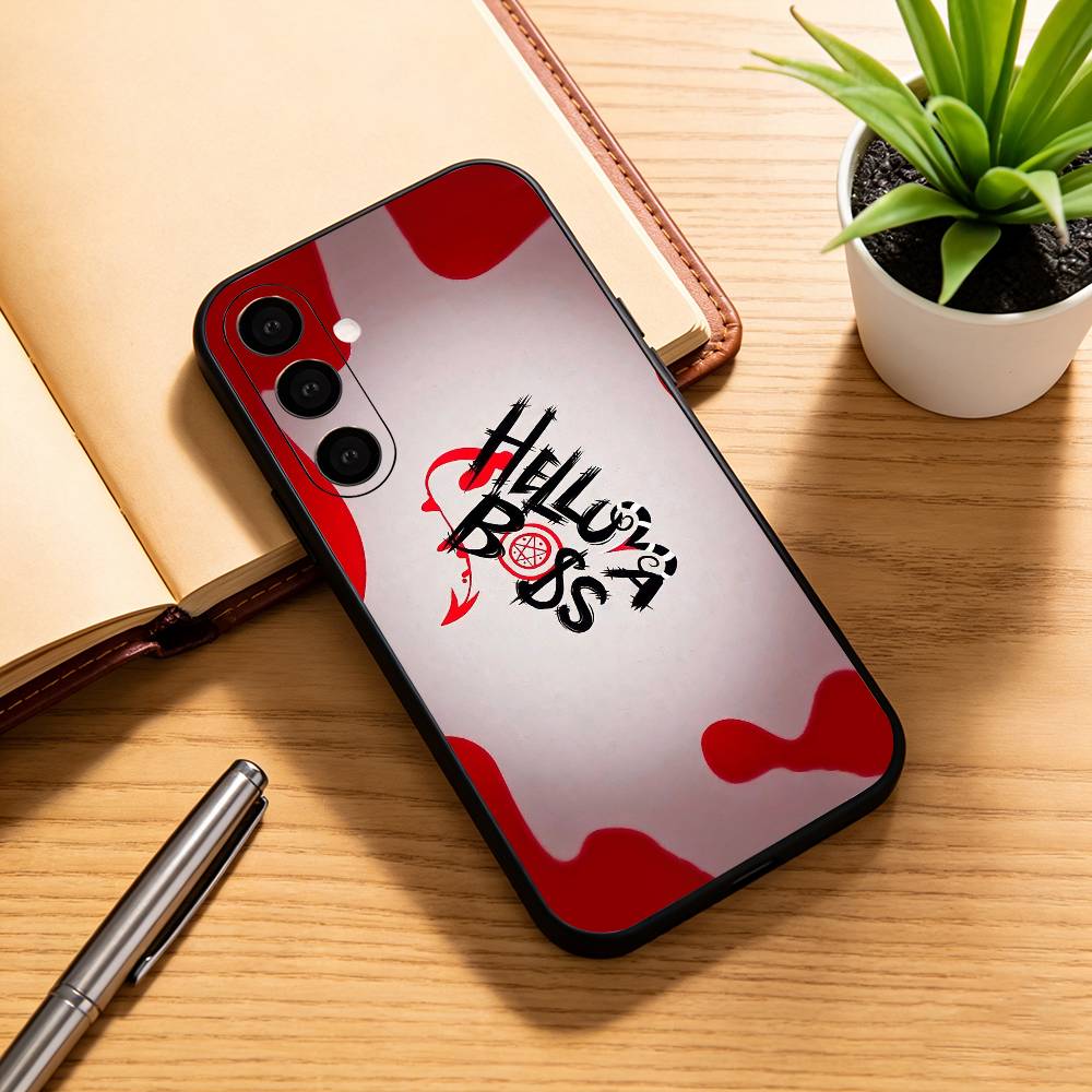 H-Helluva Boss M-Moxxie Phone Case For Samsung Galaxy A73,A72,A71,A70,A53,A52,A51,Others Soft Black Cover