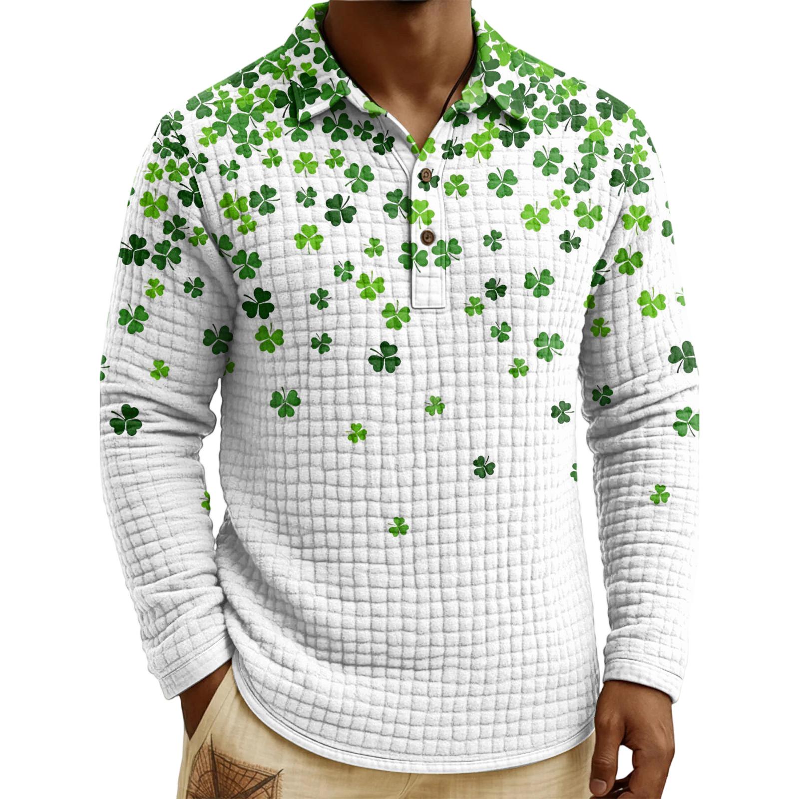 

Men s Quilted Knit Pullover Button-down Top XL білий