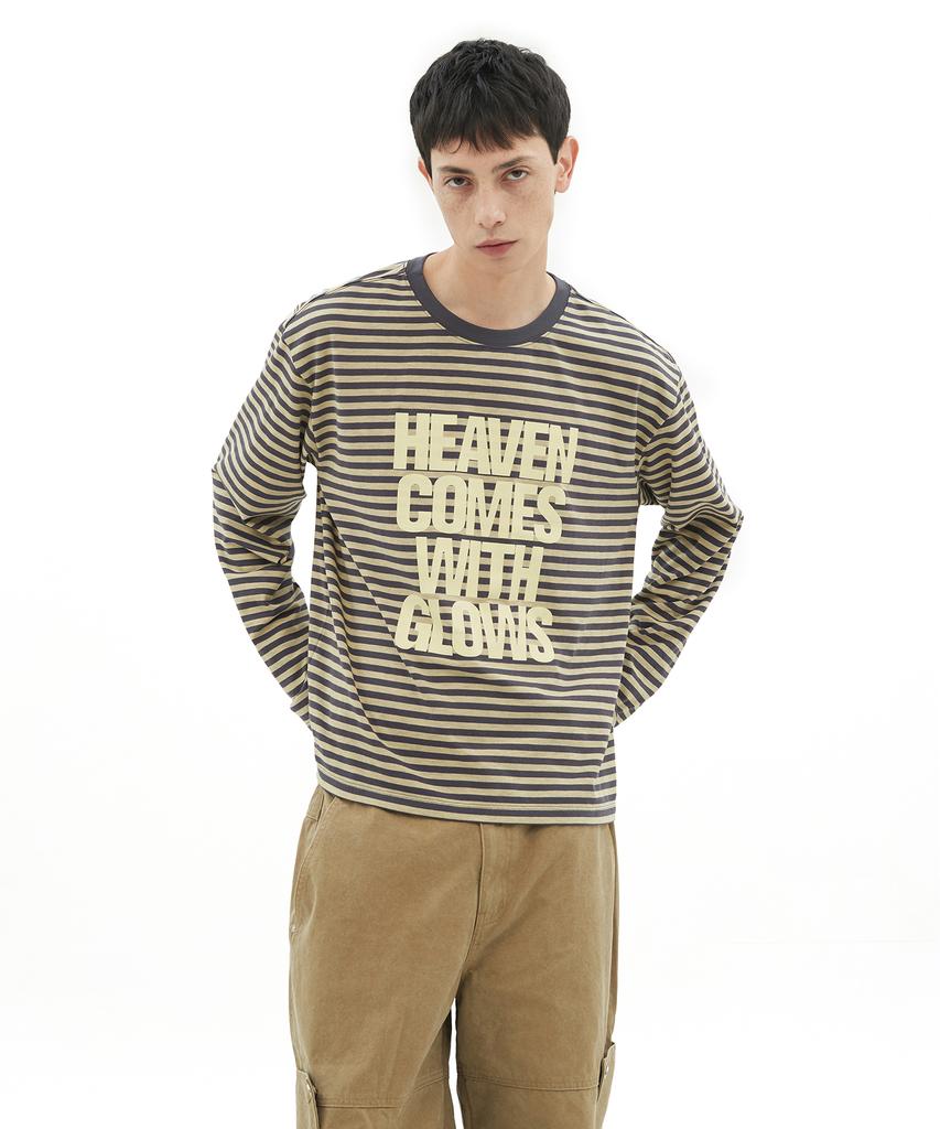 DEFGARMENTS Heaven Lettering Stripe Long Sleeve [2Color]