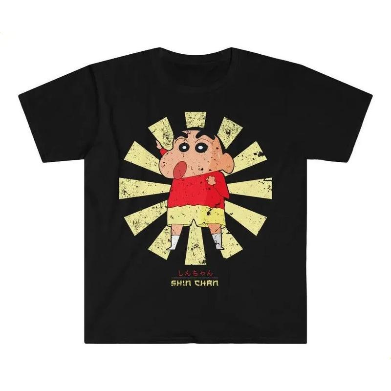 Camiseta Shin Chan Sunburst Com Estampa Retr? S