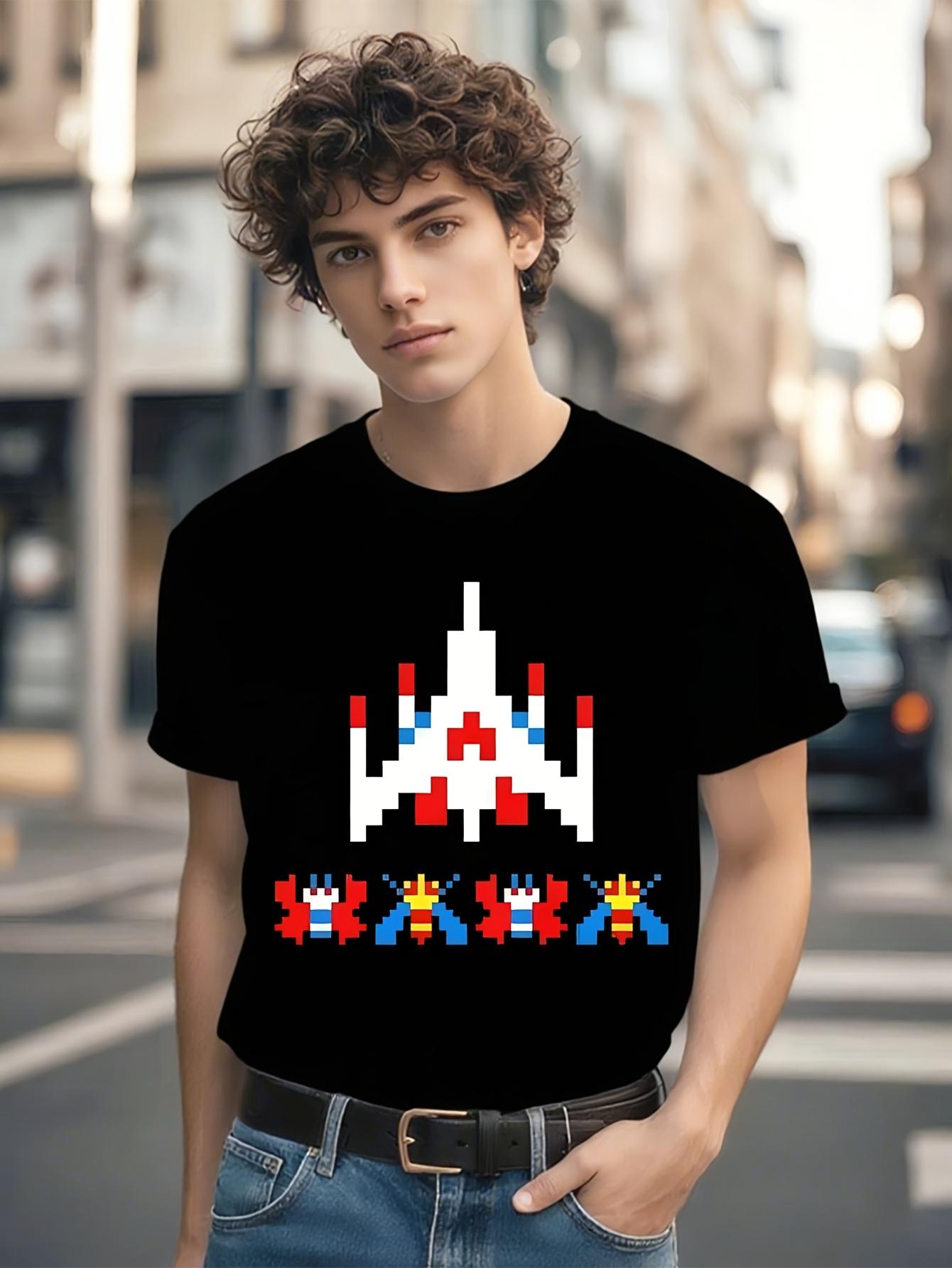 Vintage Tshirt Vintage 80s Galaga Arcade Retro Alien Spac... XXXL