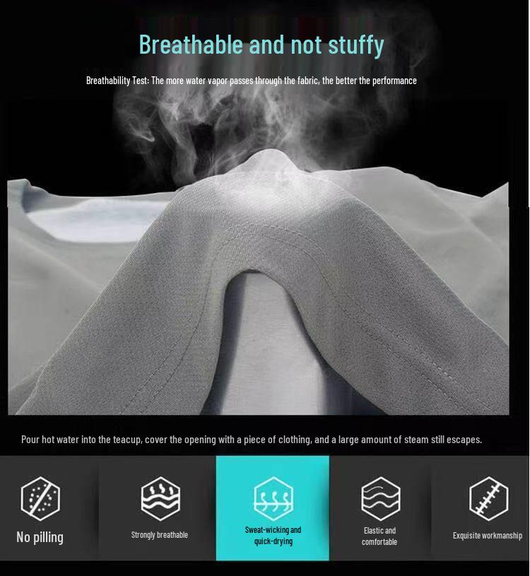 Herren Quick-Dry Kurzarm Fitnessanzug - Atmungsaktives, Schweißableitendes Outdoor-Bekleidungsset