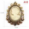  Cameo Vintage Brooches For Women Queen'S Cameo Beauty
