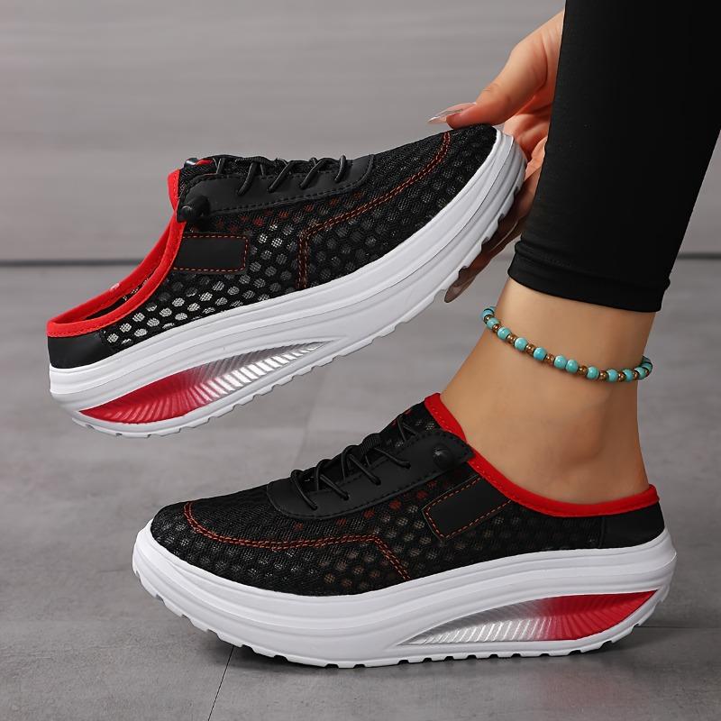 Women'S Lightweight Breathable Mesh Casual Sneakers - Low-Top Round Toe Slip-On Shoes with Foam Sole & Microfiber Lining