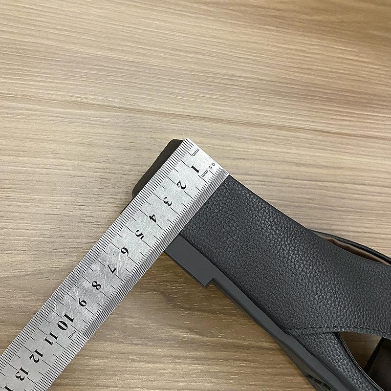 2025 summer wear casual Muller slippers hollow breathable bag head half slippers comfortable round head slope heel cool slippers