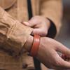 Leather Tooling Retro Vegetable Tanned Bracelet Leather Bracelet Open Half Bracelet Jewelry