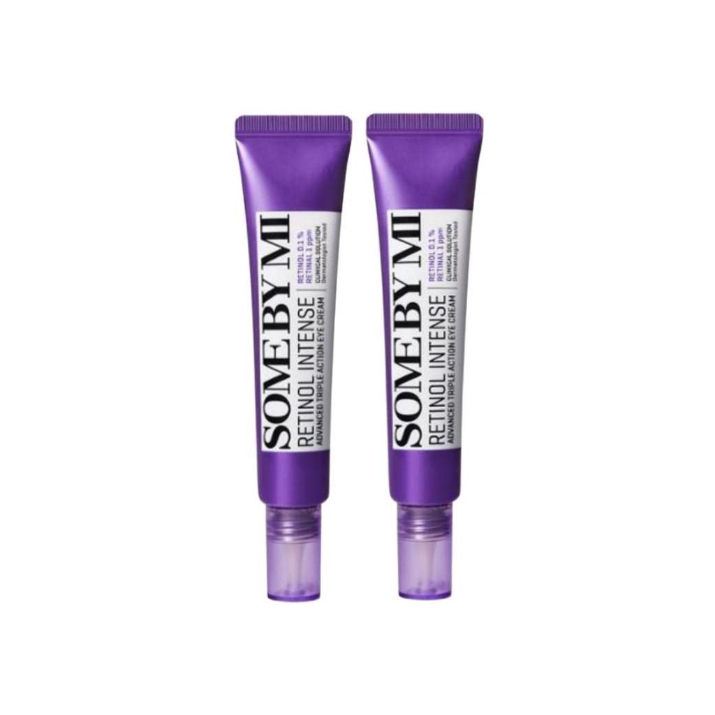 SOME BY MI Retinol Intense Advanced Triple Action Eye Cream 30ml × 2 – Multi-Action Retinol Eye Care Duo