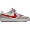 Nike Court Borough ESS+ Comfortable Versatile Low-Top Kids Skate Shoes Kids Sneaker White Red Brown IQ2726100