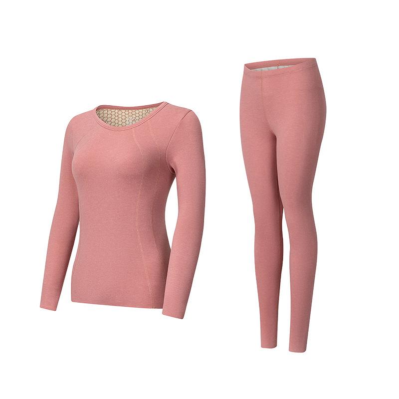 

Men s & Women s Wool Fleece Lined Slim Fit Thermal Set: Cotton Wool Sweater & Velvet Pants for Autumn/Winter. M