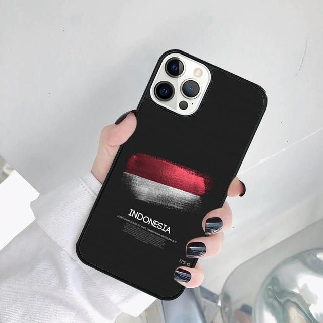 Indonesia Flag Phone Case Cover For iPhone 17 Air 11 12 13 15 16 14 Pro MAX Plus