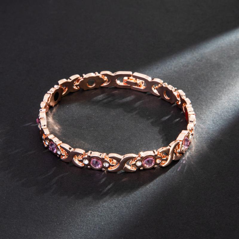 Hot Selling Fashion Womens Magnet Bracelet Micro Inlaid Diamond Trendy Jewelry