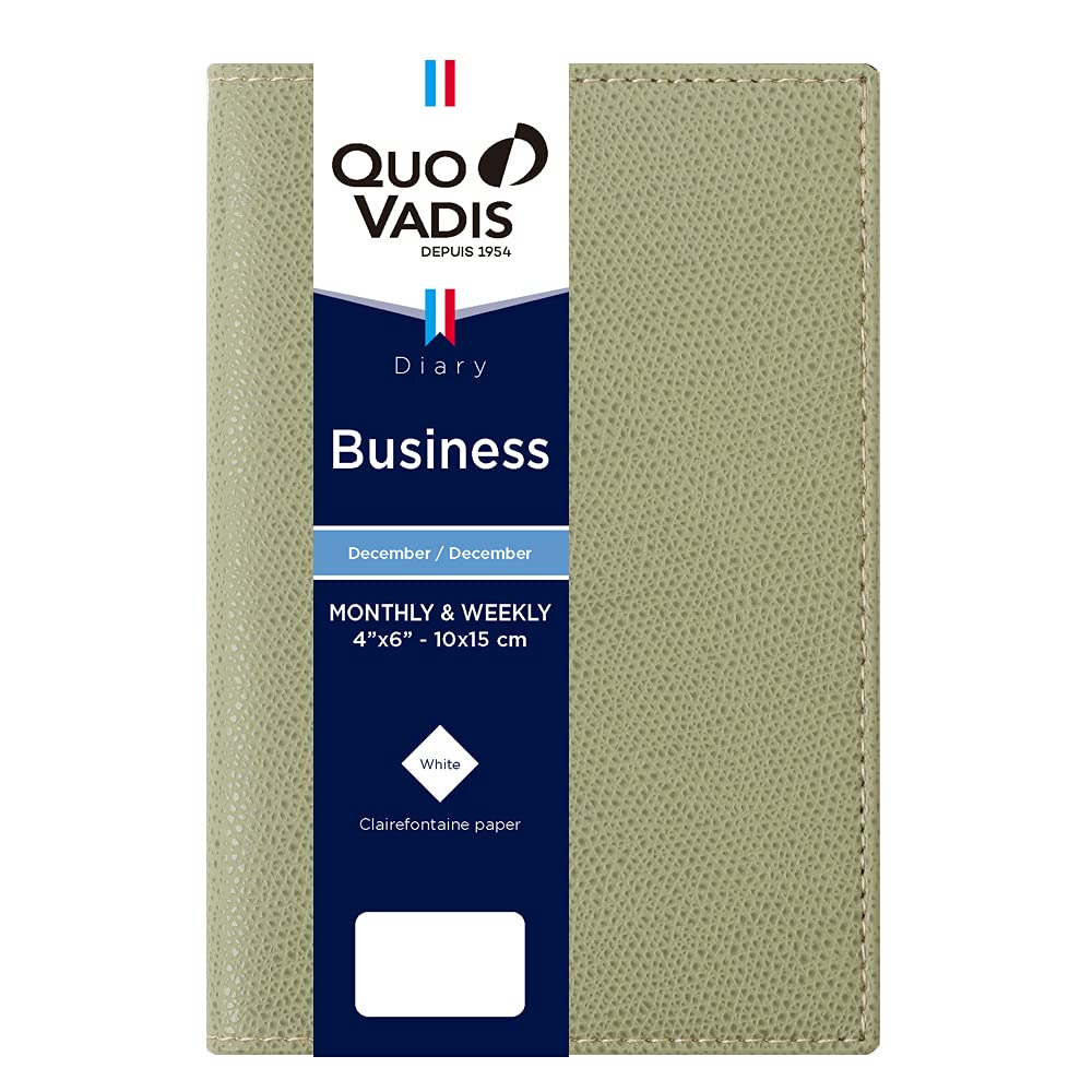 

QUOVADIS 2026 Business/Club Diary Weekly Vertical Sage Green A6 Variant 10x15cm qv00402sg