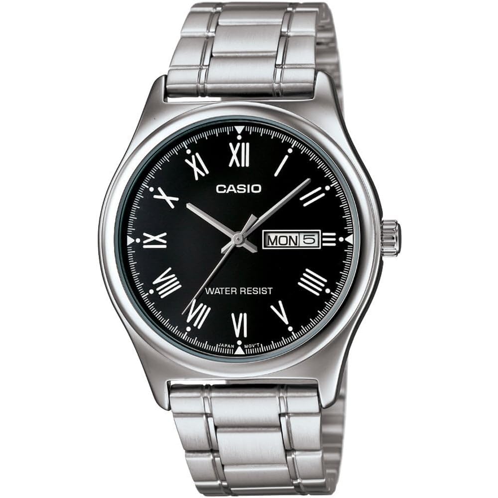 Мужские аналоговые часы Casio MTP-V006D-1BUDF Браслет из нержавеющей стали Водонепроницаемые