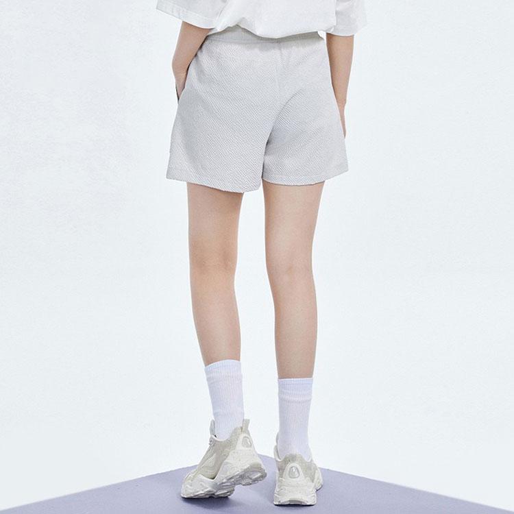 Anta Lifestyle Series Woven Sports Shorts Women Shorts Beach-Gray 962228316-1