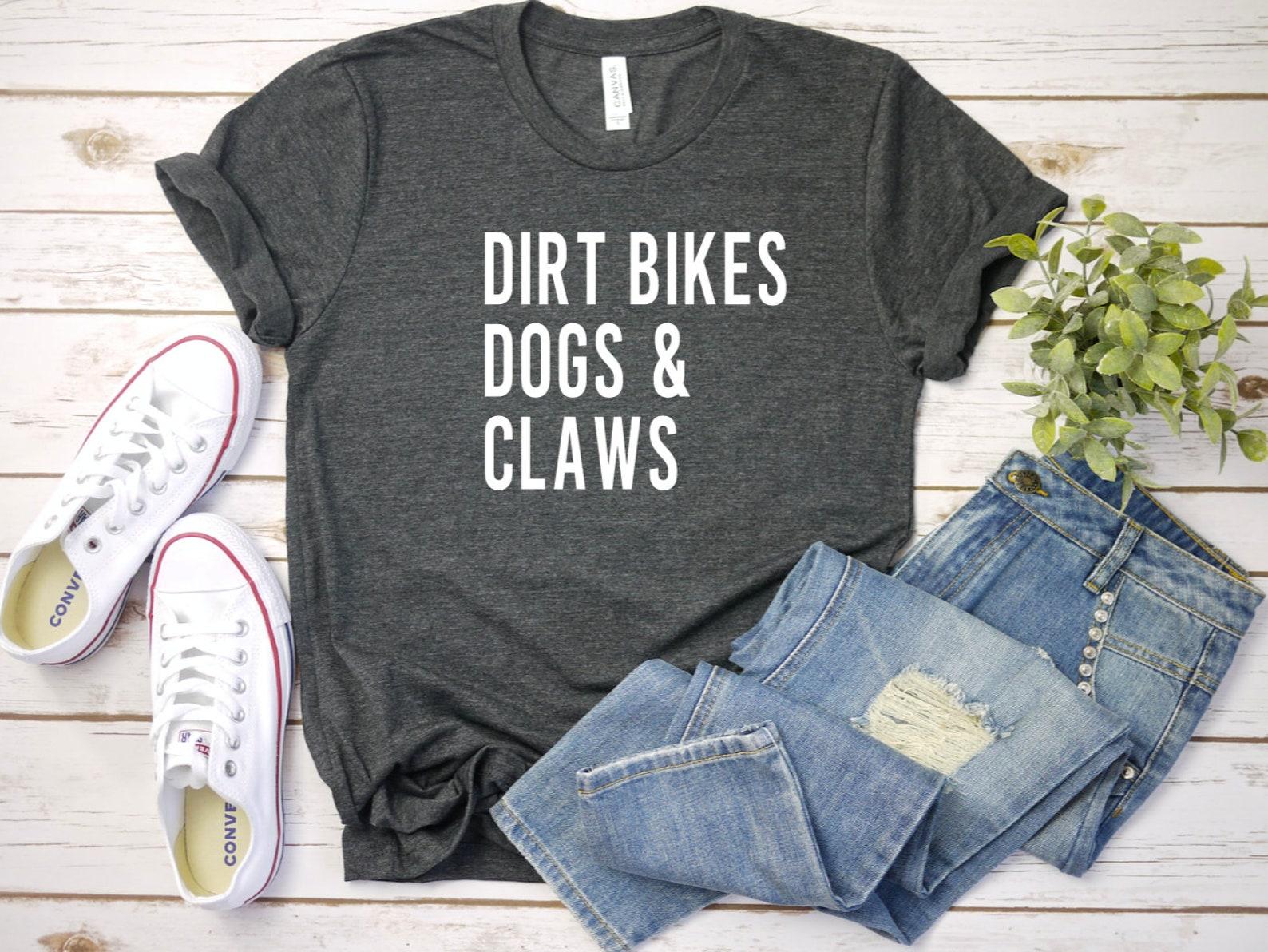 Dirt Bikes, Dogs & Claws Graphic Tee XL