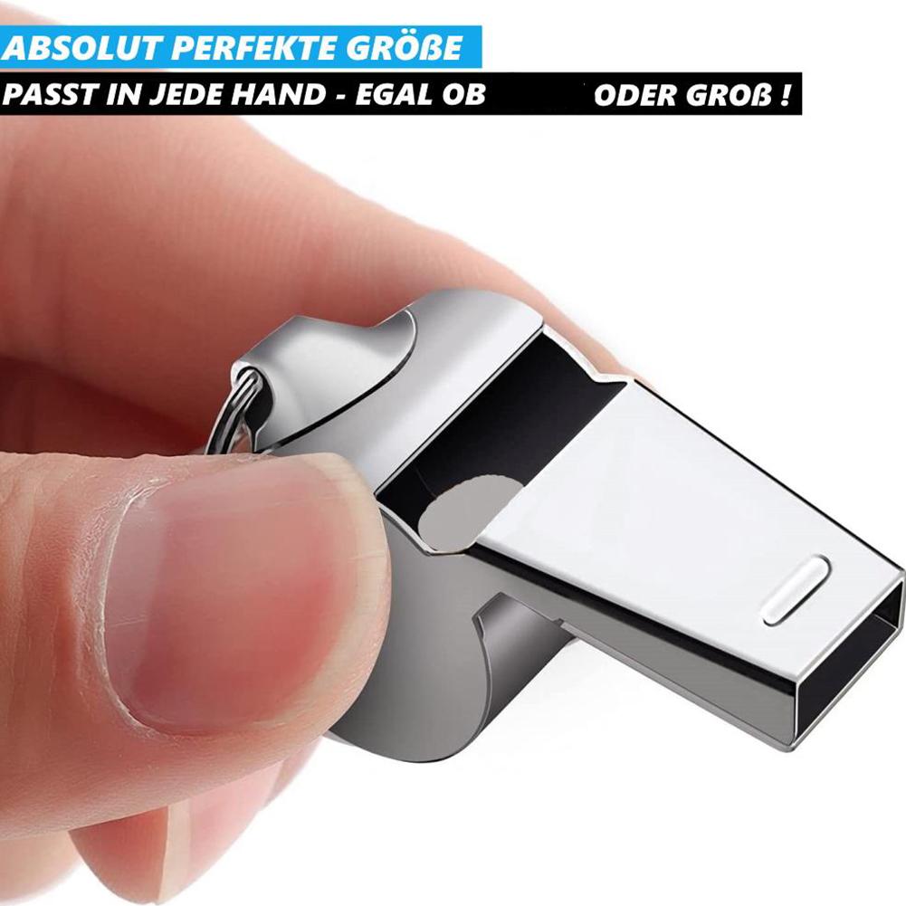 Metal Whistle with Rope Professional Soccer Referee Extra Loud Whistle for Football Basketball Sports Training Outdoor Survival