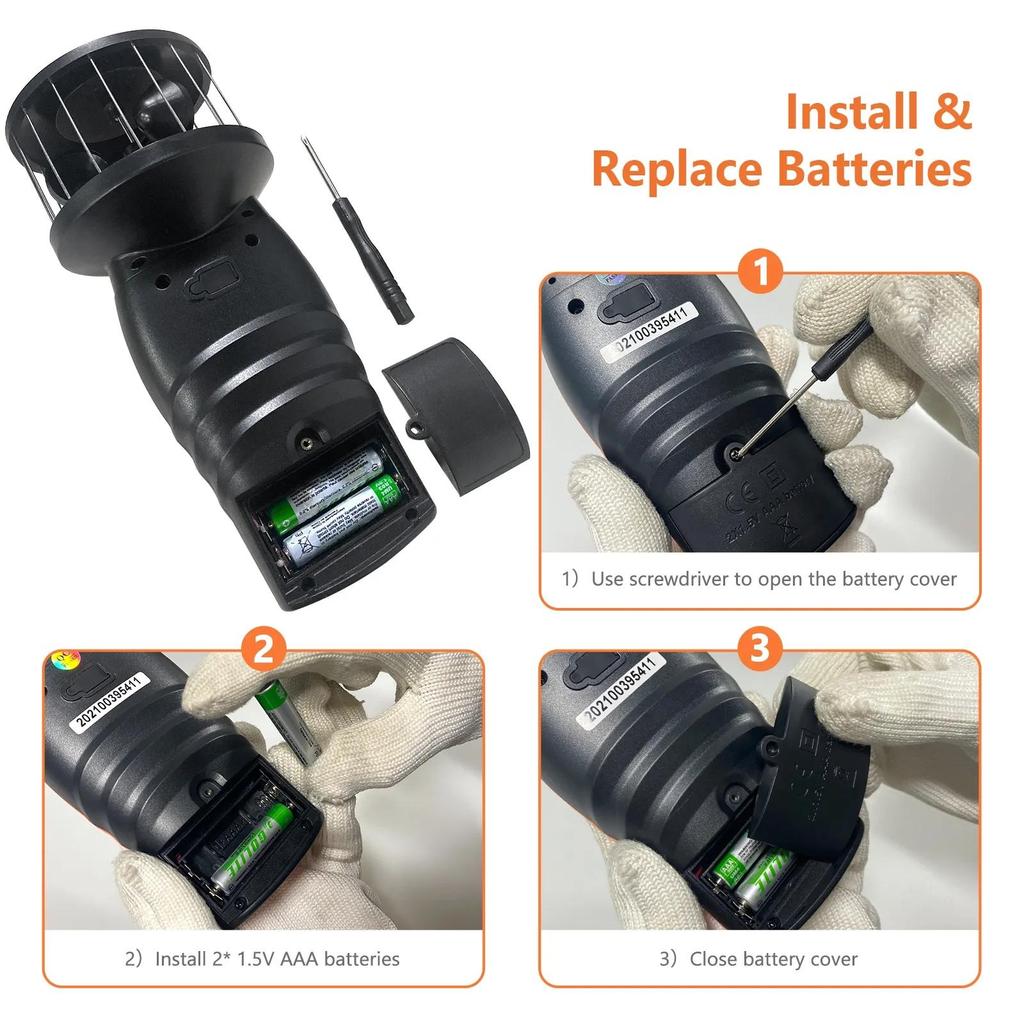 Digital Anemometer for Outdoor, Wind Cup Speed Meter BT-878 , High Accuracy Wind Gauge Measure Wind Velocity & Temperature