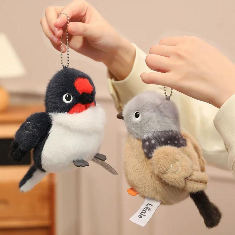 Realistic Birds Plush Pendant Simulation Bird Doll Pendant Plush Bird Keychain  Kids Toys