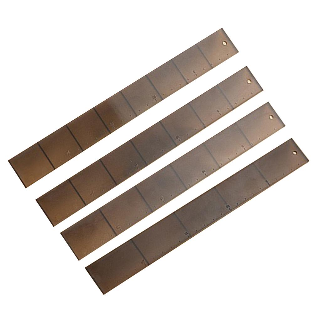 4Pcs Cake Cutting Roll Scale Ruler Cake Measuring Marker Draw Balance Ruler Cake Mold Fondant Icing Decorate Tool