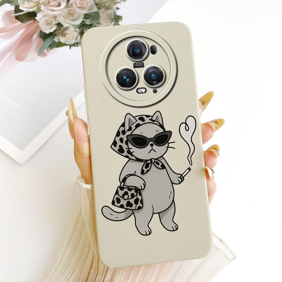 For Honor Magic 5 Case PGT-AN00 Cute Cat Cartoon Cover Shockproof Soft TPU Phone Case For Honor Magic 5 Pro Magic5 Fundas Bumper