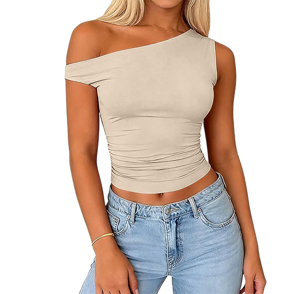 Women's Stylish & Sexy Off-Shoulder Slim-Fit Casual Top